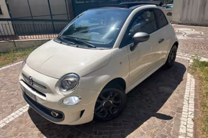 FIAT 500S CABRIO 1.2BENZINA/PELLE/BI-ZONA