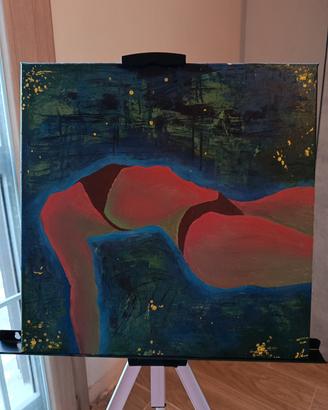 Dipinto olio su tela corpo femminile – opera origi