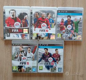 Lotto 5 videogiochi PS3 FIFA 80 10 11 13 14
