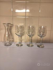 Set calici e caraffa