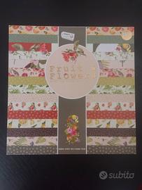 blocco disegno cartoncini decoupage scrap hobby