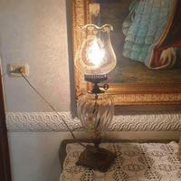 Lume in vetro Murano con base di porcellana