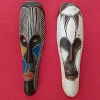 Maschere Africane Etnia Fang Gabon Carved Wood