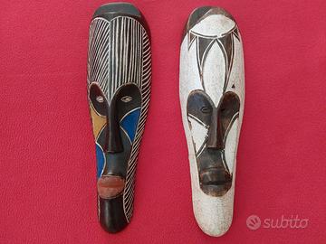 Maschere Africane Etnia Fang Gabon Carved Wood