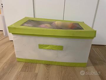 Grande cesta porta giochi a baule ikea