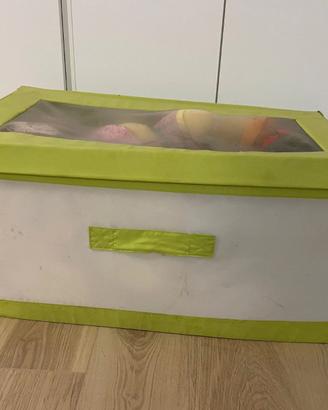 Grande cesta porta giochi a baule ikea