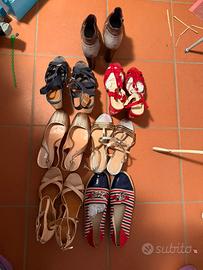 7 paia di scarpe numero 39