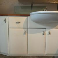 Mobile Dolomite lavandino in legno