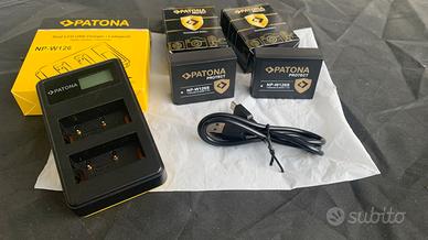 Batterie e carica Patona per Fujifilm X-T3