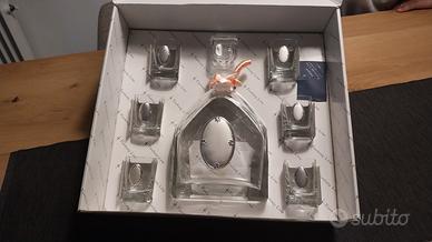 set di 6 bicchieri con bottiglia  per whisky 