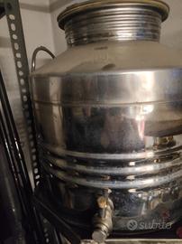 Fusto in acciaio inox per olio di oliva 30 litri  