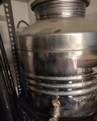 Fusto in acciaio inox per olio di oliva 30 litri  