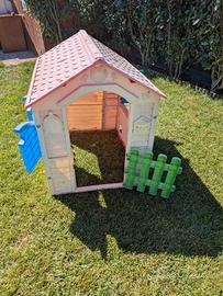 Casetta da giardino per bambini in plastica