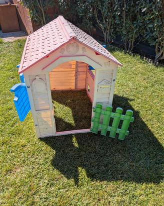 Casetta da giardino per bambini in plastica