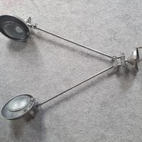 Lampada in metallo stile industriale  due braccia