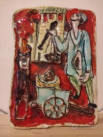 Piastra da muro in ceramica di De Simone