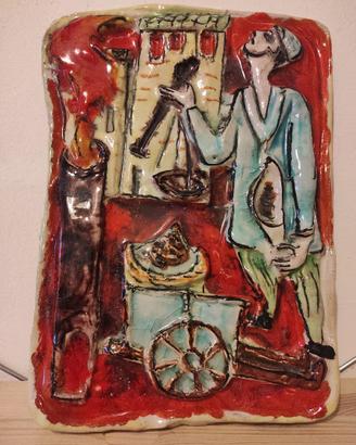 Piastra da muro in ceramica di De Simone