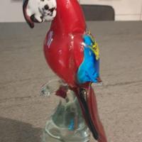 pappagallo in vetro di murano