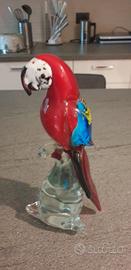 pappagallo in vetro di murano