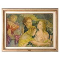 Collezione, dipinto firmato Gemma Vercelli 1957