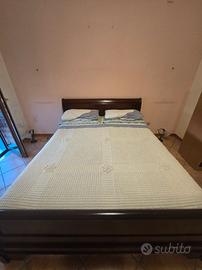 Letto in legno massello Luigi Filippo