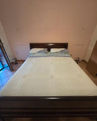 Letto in legno massello Luigi Filippo