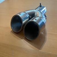 Marmitta terminale doppio scarico artiginale