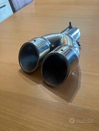 Marmitta terminale doppio scarico artiginale