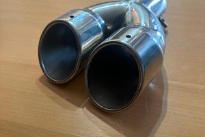 Marmitta terminale doppio scarico artiginale