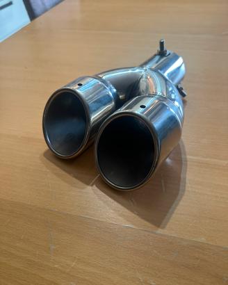 Marmitta terminale doppio scarico artiginale