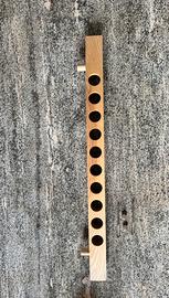 Portabottiglie da parete in legno massello
