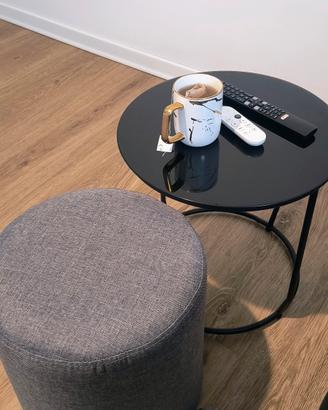 tavolino e pouf da salotto
