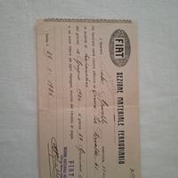 certificato di lavoro della Fiat, ferroviaria 