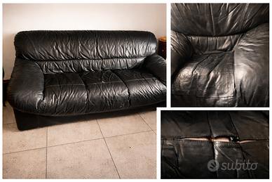 Divano  usato di pelle