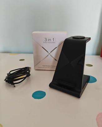Caricatore 3 in 1 wireless 