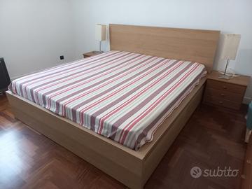 Letto matrimoniale + comò + comodini