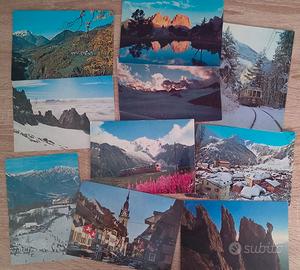 10 Cartoline d'Epoca Montagna Alpi Dolom. Svizzera