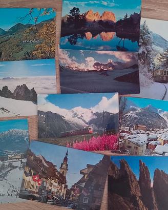10 Cartoline d'Epoca Montagna Alpi Dolom. Svizzera