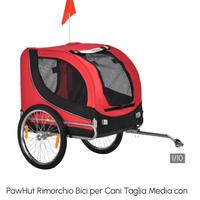 Carrello trasporto cani - bicicletta