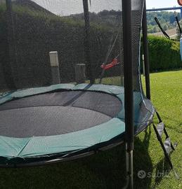 Tappeto elastico Jump'Up 250 + rete +scaletta+telo