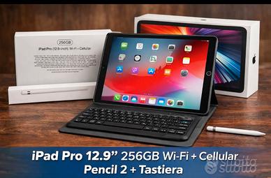 iPad Pro 12,9 256 GB + Pencil 2 e Smart Keyboard
