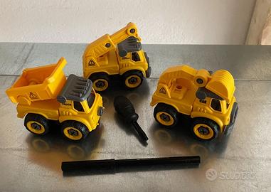 Macchine da cantiere da costruire con cacciavite