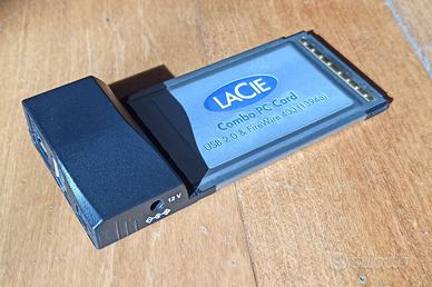 scheda FireWire Lacie combo PC card
