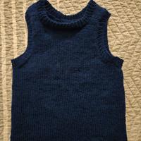 Maglione gilet blu navy