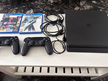 PS4 slim500GB+2 controller+2 giochi