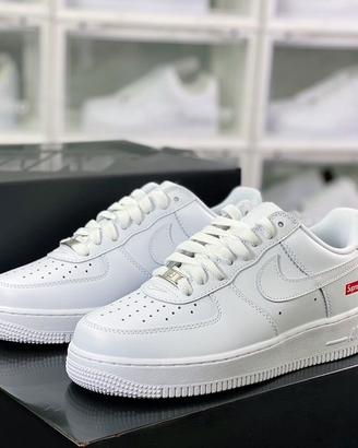Supreme x Nike Air Force 1 "Box Logo" Bianco 43