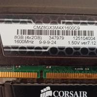 Memoria Ram Corsair Vengeance 8GB 4x2GB 1600 Mh