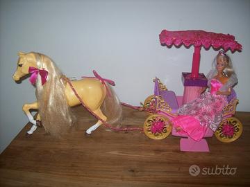 Barbie carrozza con cavallo