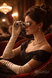 Antico binocolo da opera fine 800 madreperla