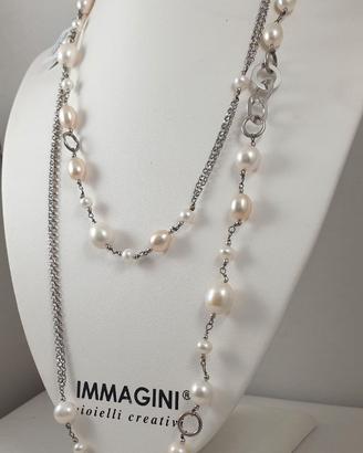 Collana Perle e Argento
